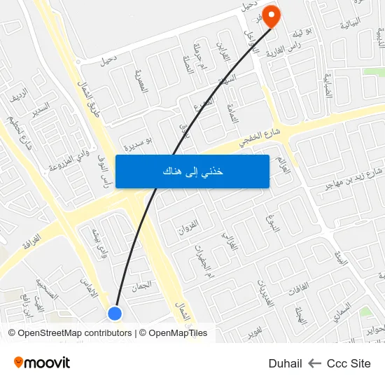 Ccc Site to Duhail map