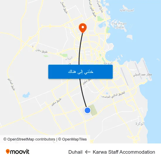 Karwa Staff Accommodation to Duhail map