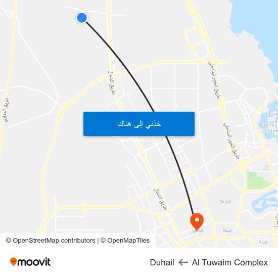 Al Tuwaim Complex to Duhail map