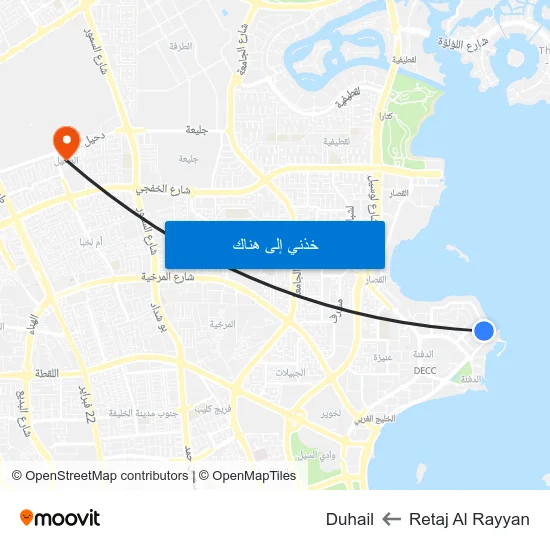 Retaj Al Rayyan to Duhail map
