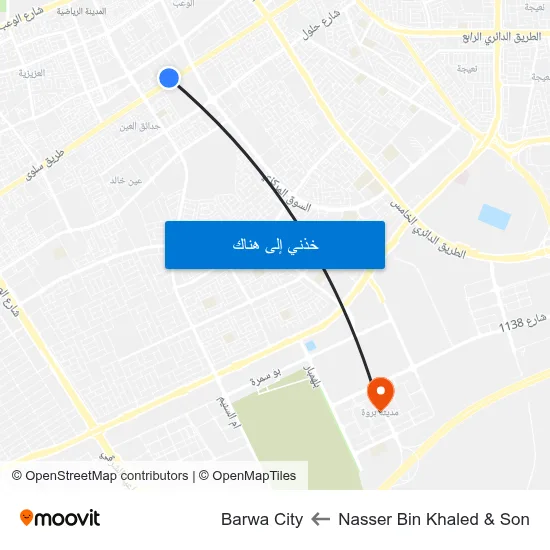 Nasser Bin Khaled & Son to Barwa City map