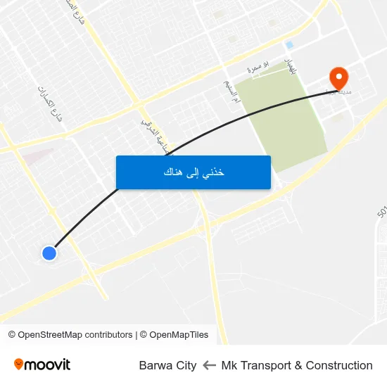 Mk Transport & Construction to Barwa City map