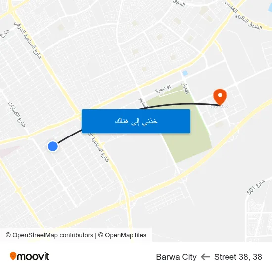 Street 38, 38 to Barwa City map