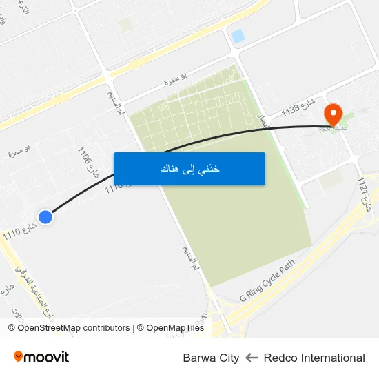 Redco International to Barwa City map