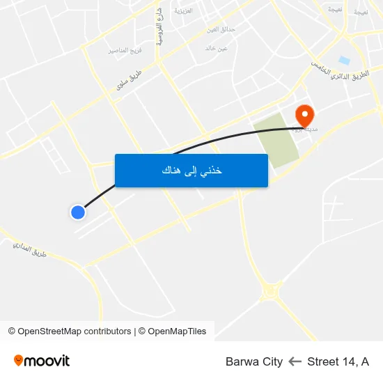 Street 14, A to Barwa City map