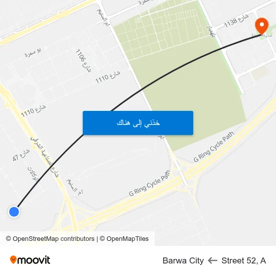 Street 52, A to Barwa City map