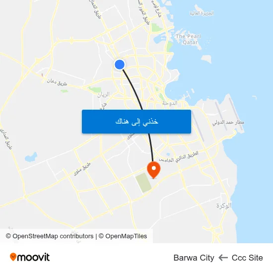 Ccc Site to Barwa City map