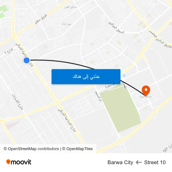 Street 10 to Barwa City map