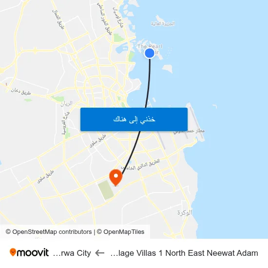 La Plage Villas 1 North East Neewat Adam to Barwa City map
