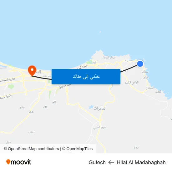 Hilat Al Madabaghah to Gutech map