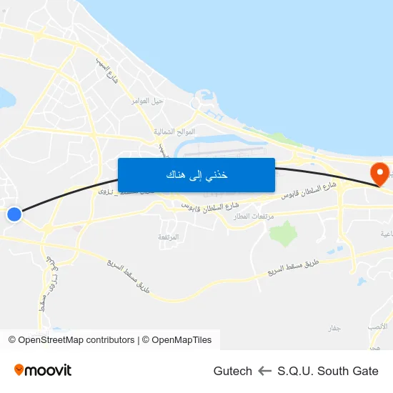 S.Q.U. South Gate to Gutech map
