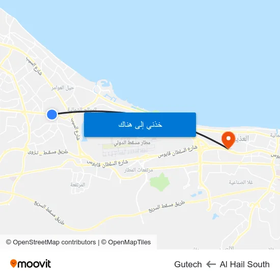 Al Hail South to Gutech map