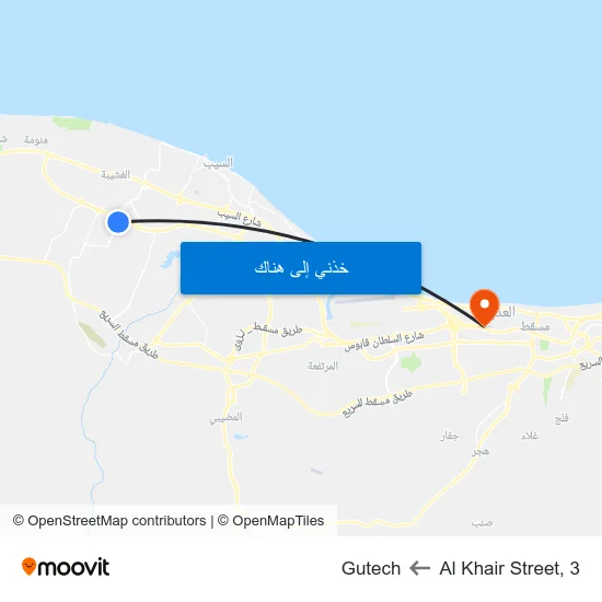 Al Khair Street, 3 to Gutech map