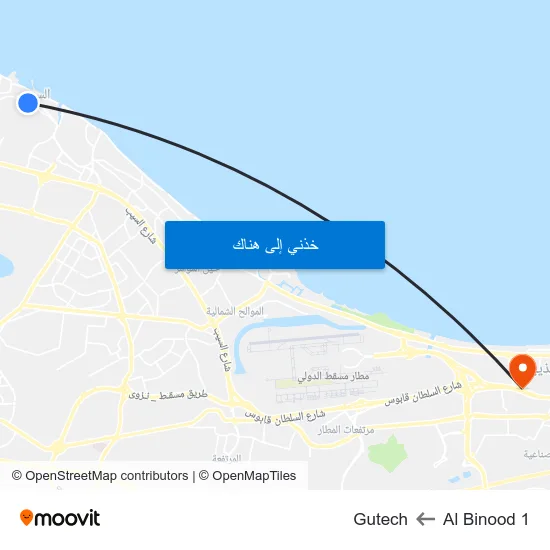 Al Binood 1 to Gutech map