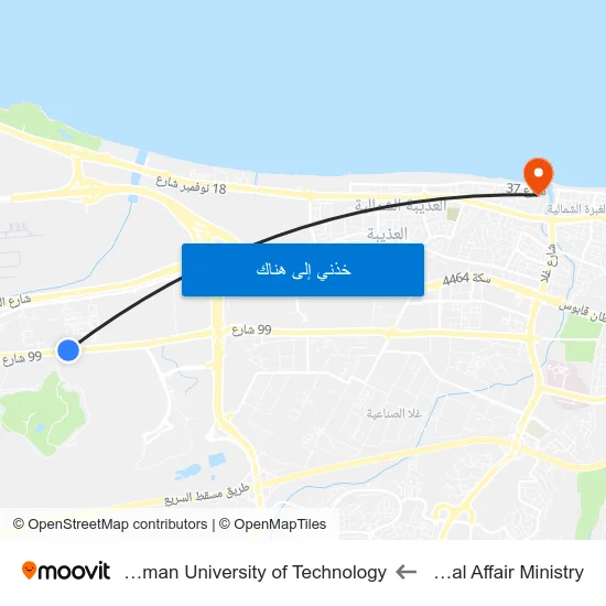 Legal Affair Ministry to German University of Technology map