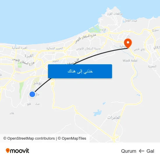 Gal to Qurum map