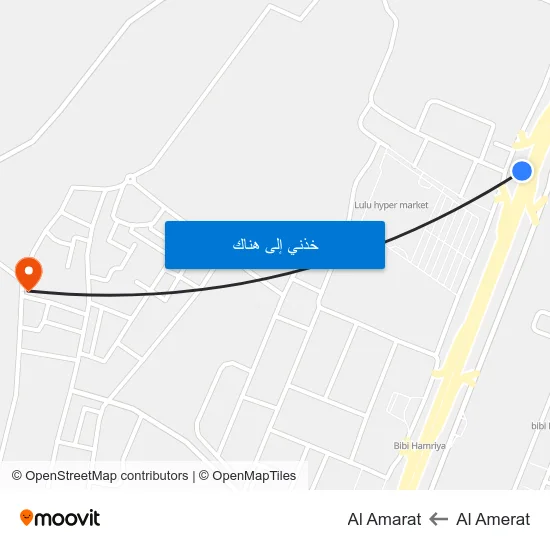 Al Amerat to Al Amarat map