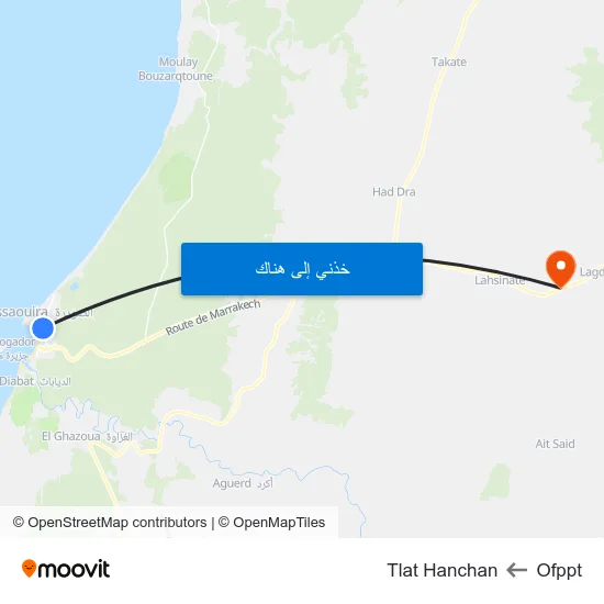 Ofppt to Tlat Hanchan map