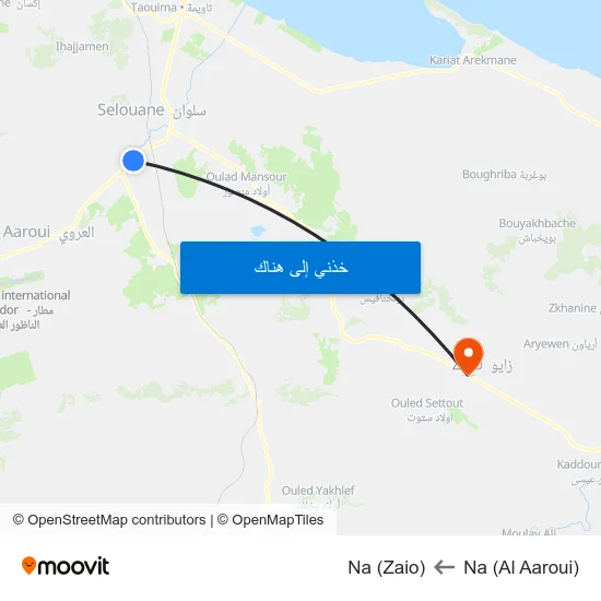 Na (Al Aaroui) to Na (Zaio) map