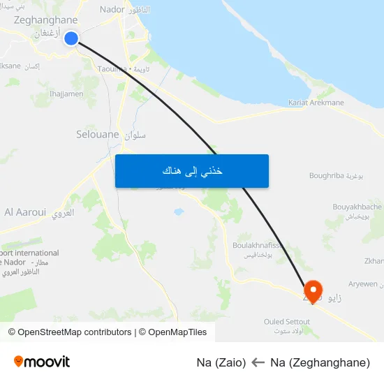 Na (Zeghanghane) to Na (Zaio) map