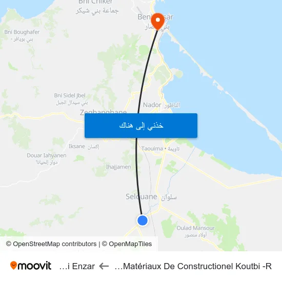 Rn15 Matériaux De Constructionel Koutbi -R to Beni Enzar map