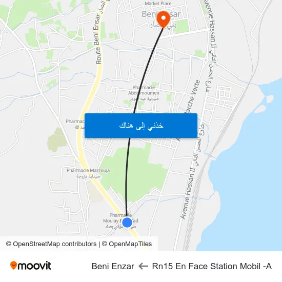 Rn15 En Face Station Mobil -A to Beni Enzar map