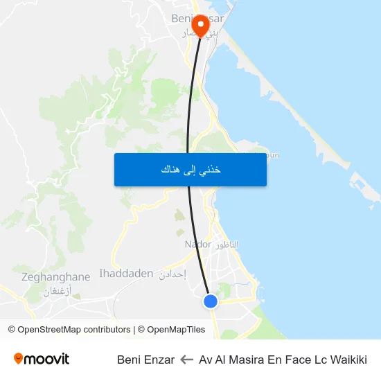 Av Al Masira En Face Lc Waikiki to Beni Enzar map