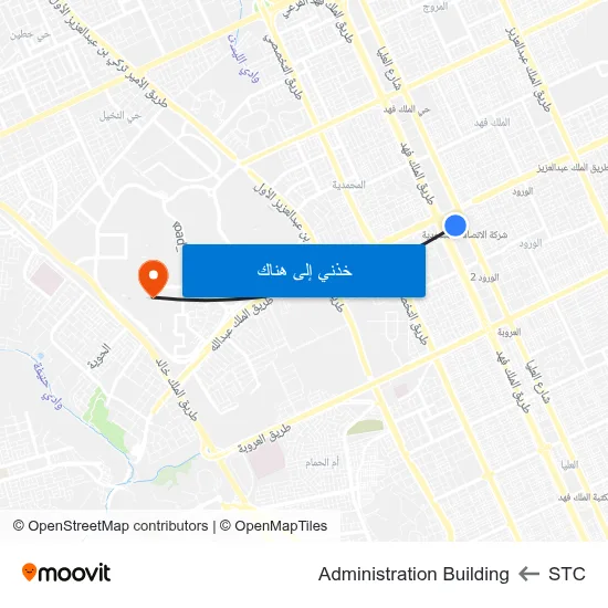 STC to Administration Building map