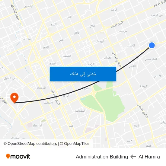 Al Hamra to Administration Building map