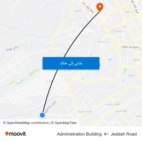 Jeddah Road to Administration Building map
