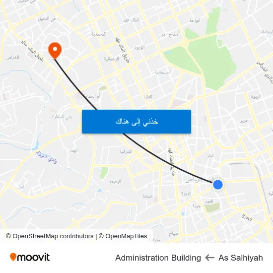 As Salhiyah to Administration Building map