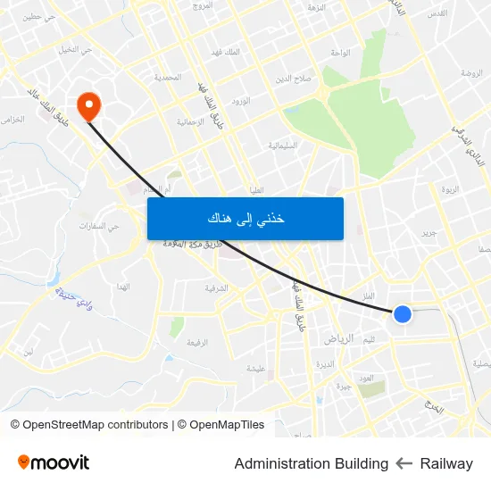 Railway to Administration Building map