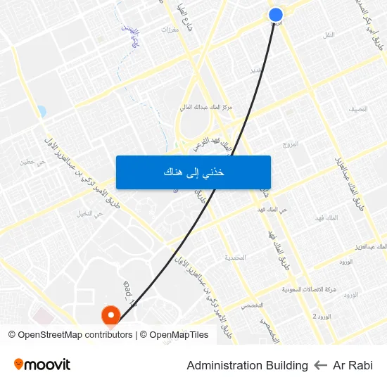 Ar Rabi to Administration Building map