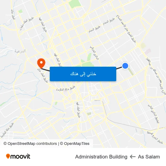 As Salam to Administration Building map