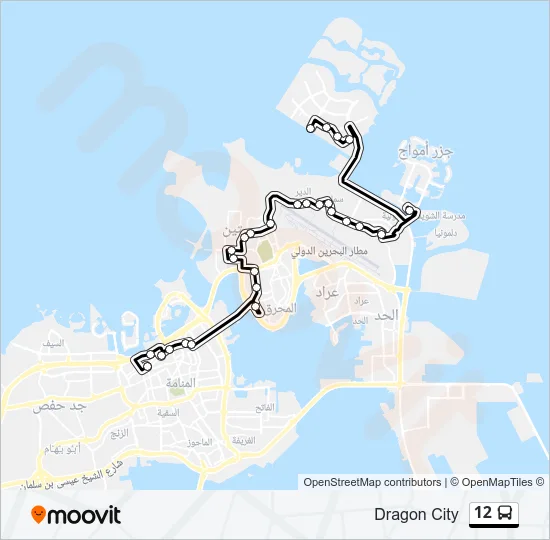 12 Bus Line Map