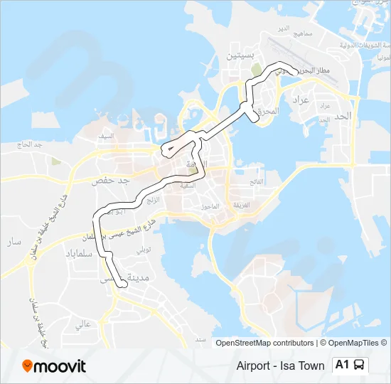 A1 Bus Line Map