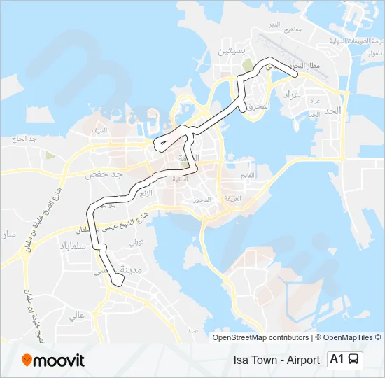 A1 Bus Line Map