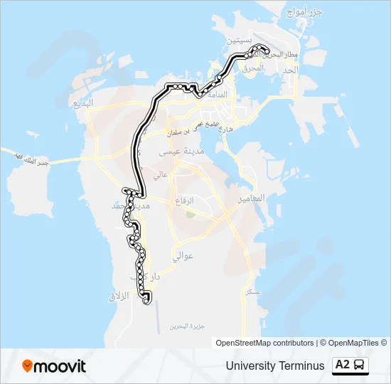 A2 Bus Line Map