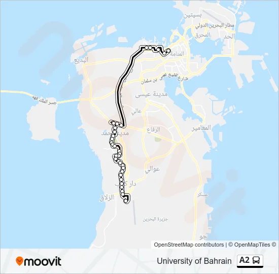 A2 Bus Line Map