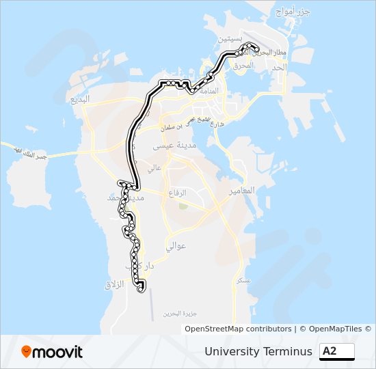 A2 bus Line Map