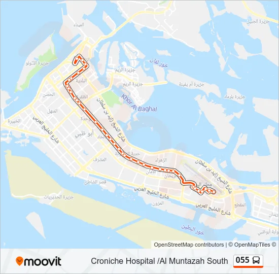 055 Bus Line Map