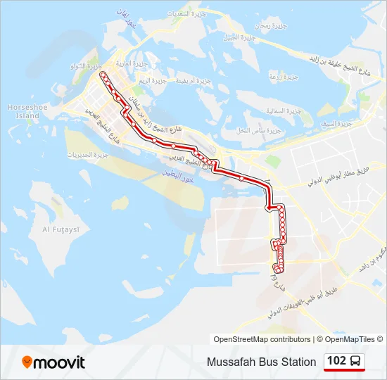 102 Bus Line Map