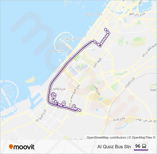 96 Route: Schedules, Stops & Maps - Al Quoz Bus Station (Updated)
