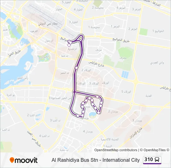 310 Bus 310 Route: Schedules, Stops & Maps - International City (Updated)