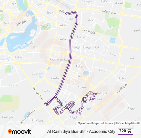 320 Route: Schedules, Stops & Maps - Academic City (Updated)