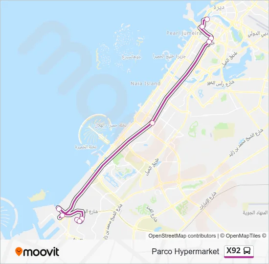 X92 Route: Schedules, Stops & Maps - Parco Hypermarket (Updated)