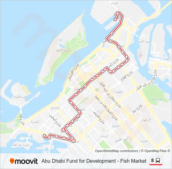 Directions To Abu Dhabi 8 Route: Schedules, Stops & Maps - Abu Dhabi Fund For Development (Updated)