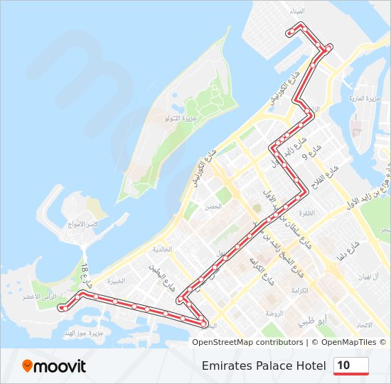 10 bus Line Map