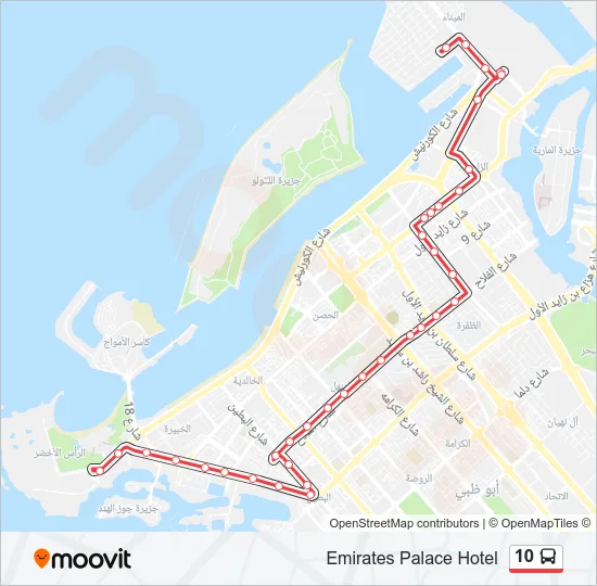 10 Bus Line Map