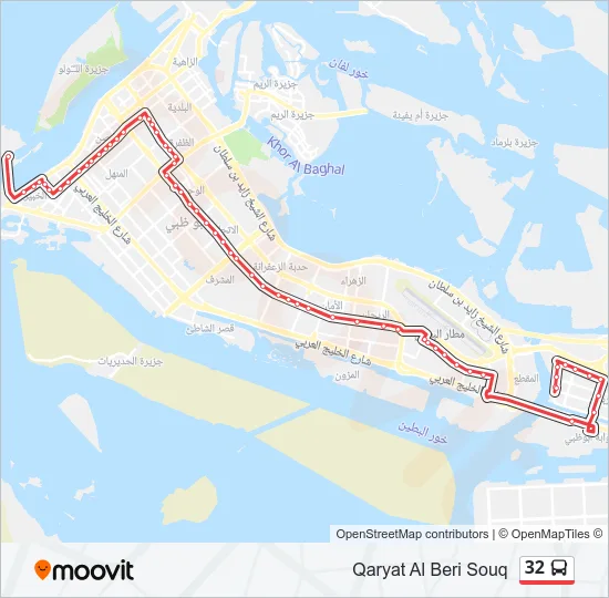 32 Bus Line Map